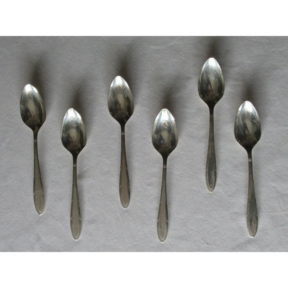 Oneida Nobility Plate REVERIE Silverplate Flatware 1937 Lot 6x Tea Spoon 6.1